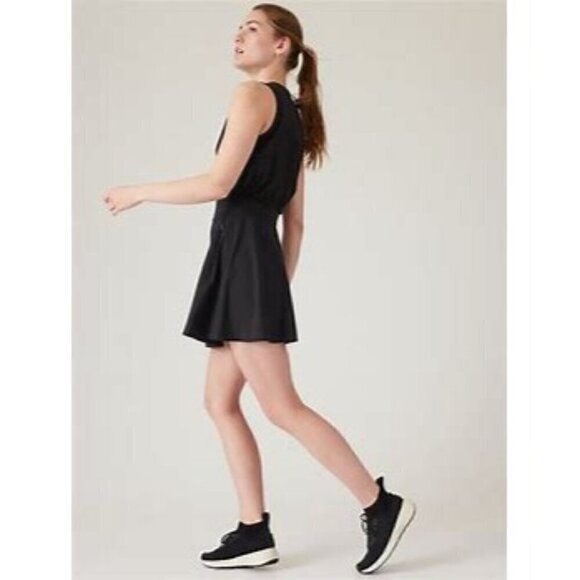 Athleta Venture Out Dress built in shorts Black Size 4 - Picture 2 of 11